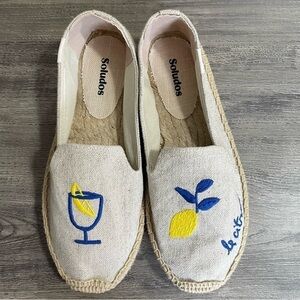 Soludos Limoncello Le Citron Espadrille Flats NEW​​​​
